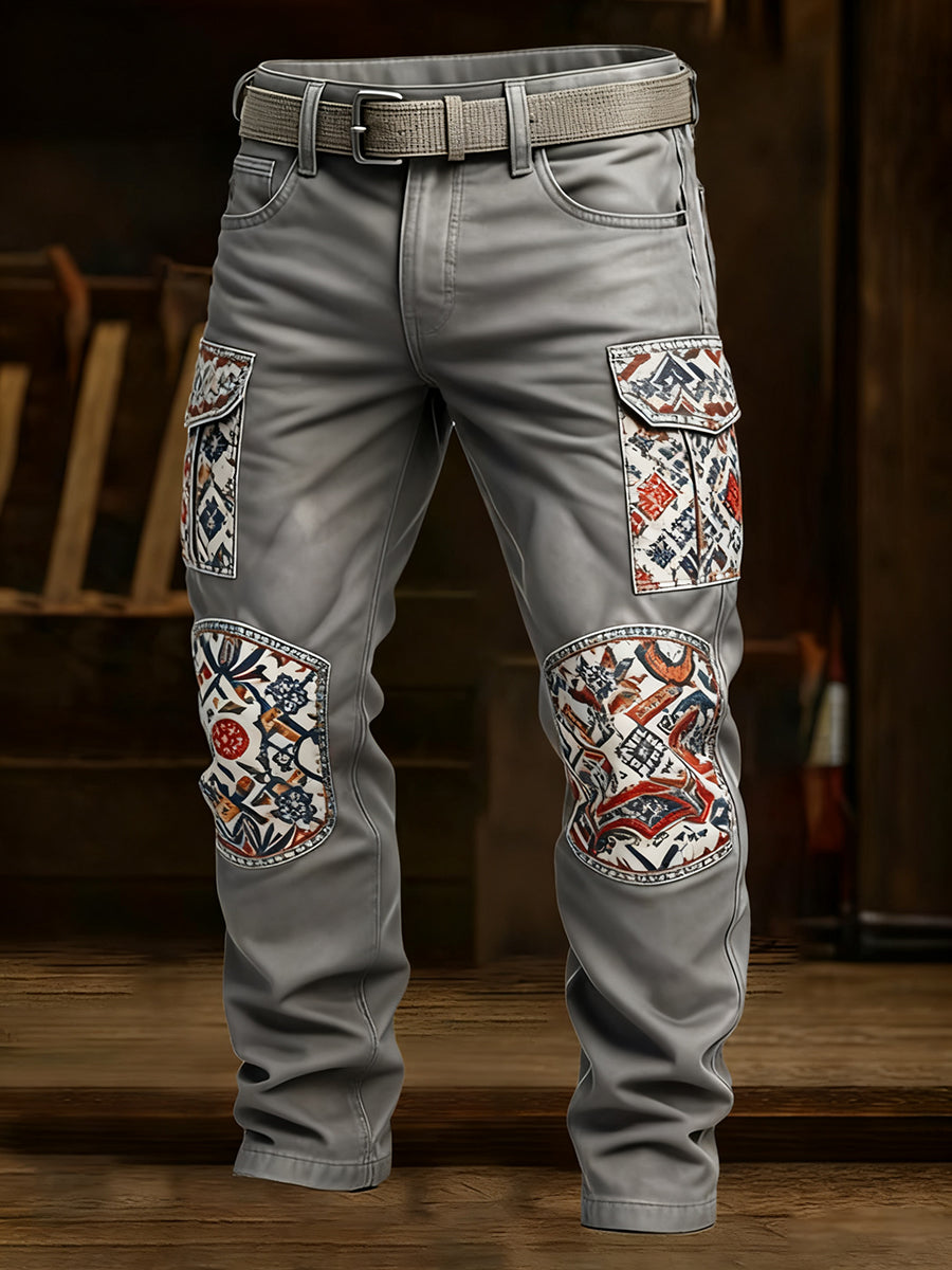 Pantalon de travail décontracté de style d'affaires rétro pour hommes