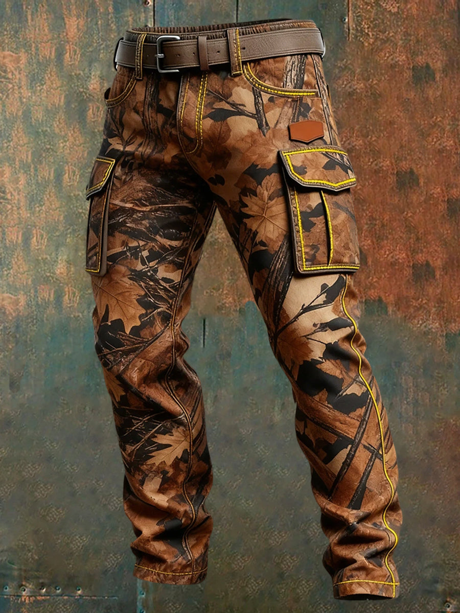 Pantalon de travail décontracté de style d'affaires rétro pour hommes