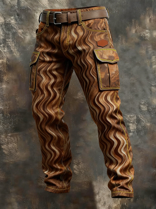 Pantalon de travail décontracté de style d'affaires rétro pour hommes