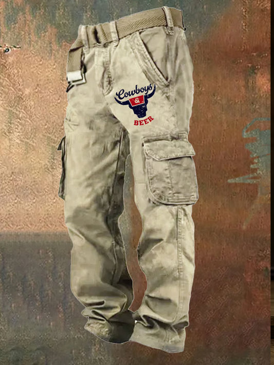 Pantalon de travail décontracté de style d'affaires rétro pour hommes