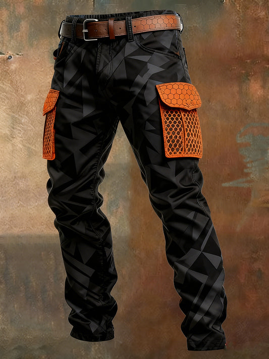 Pantalon de travail décontracté de style d'affaires rétro pour hommes