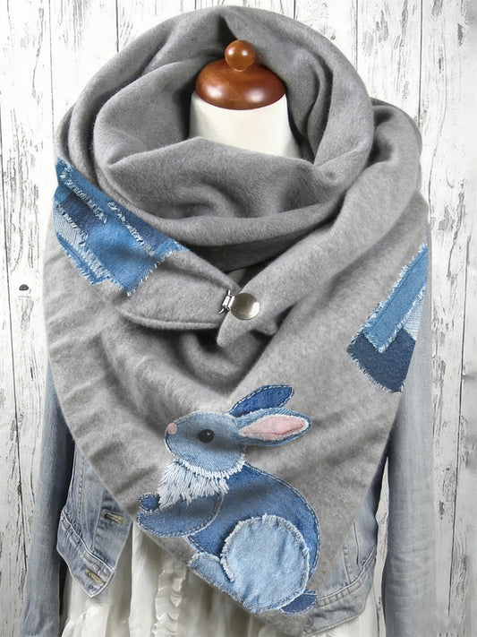 Écharpe longue à imprimé animal pour femmes