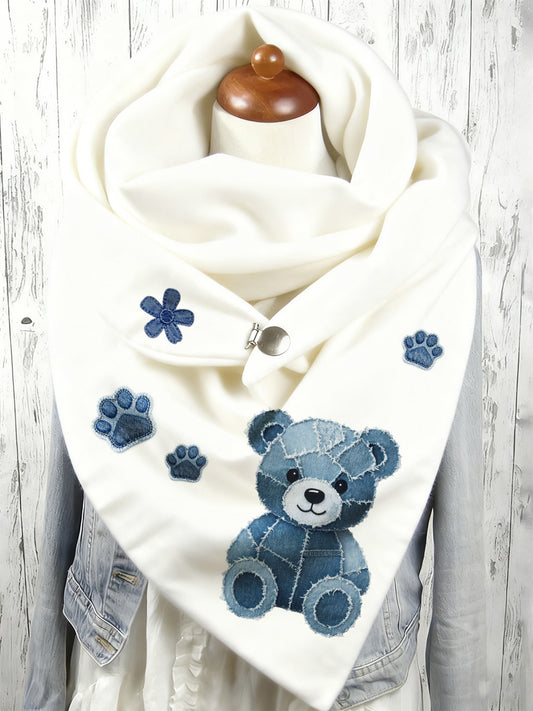 Écharpe longue à imprimé animal pour femmes