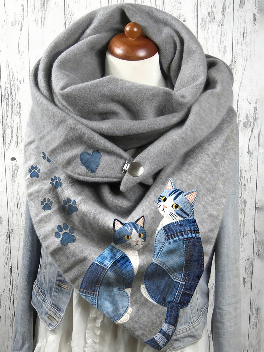 Écharpe longue à imprimé animal pour femmes