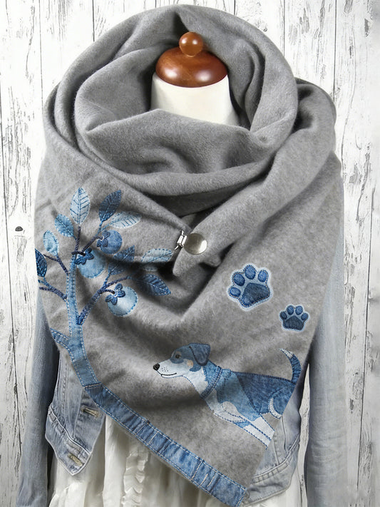 Écharpe longue à imprimé animal pour femmes