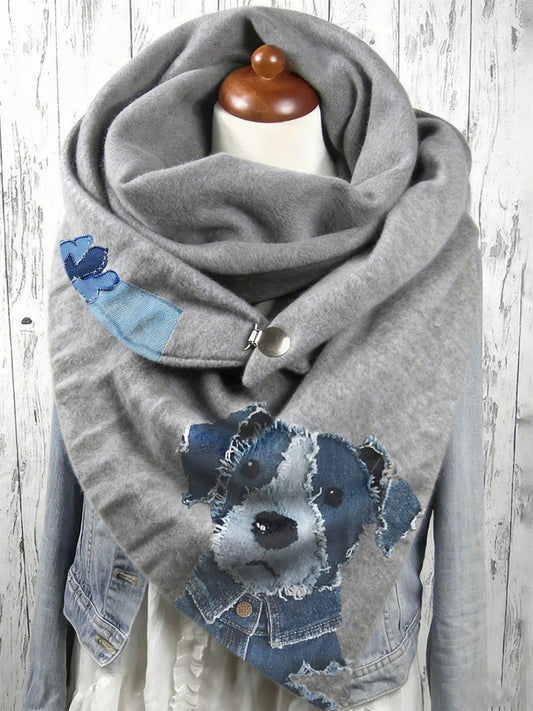 Écharpe longue à imprimé animal pour femmes