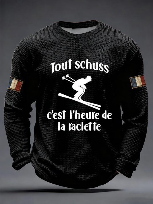 T-shirt à manches longues tout Schuss Waffle Homme