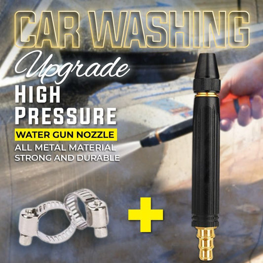🏆50% OFF, ONLY ￡9.99!!🔥Home high-pressure car wash water gun with booster nozzle and hose, a must-have for watering plants and vegetables, and car washing.👍💦