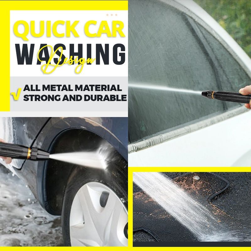 🏆50% OFF, ONLY ￡9.99!!🔥Home high-pressure car wash water gun with booster nozzle and hose, a must-have for watering plants and vegetables, and car washing.👍💦