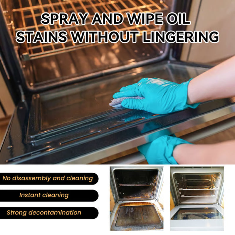 📢📢Buy 5 get 5 free⏰Oven & Grill Cleaner Spray, Easily removes grease