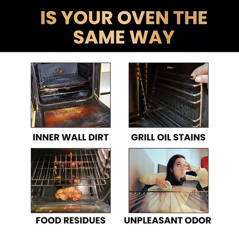 📢📢Buy 5 get 5 free⏰Oven & Grill Cleaner Spray, Easily removes grease