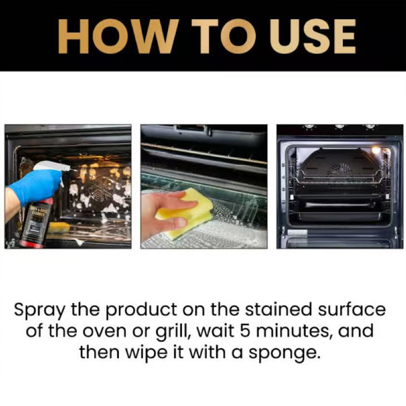 📢📢Buy 5 get 5 free⏰Oven & Grill Cleaner Spray, Easily removes grease