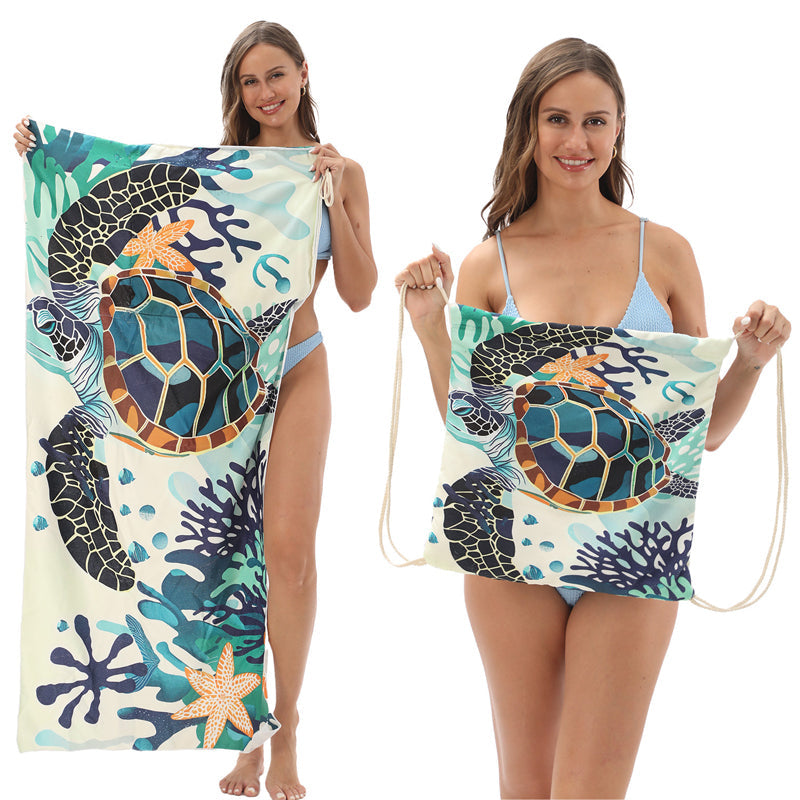 🥳2026 HOT SALE 🥳60% OFF💞50K+ SOLD!🏖️2-in-1 Printed Beach Towel Backpack