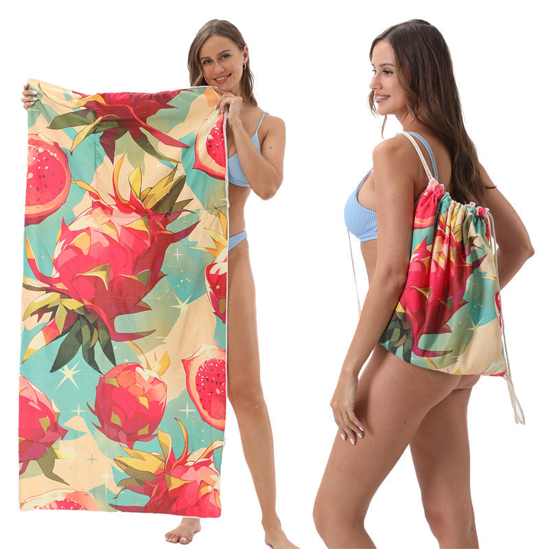 🥳2026 HOT SALE 🥳60% OFF💞50K+ SOLD!🏖️2-in-1 Printed Beach Towel Backpack