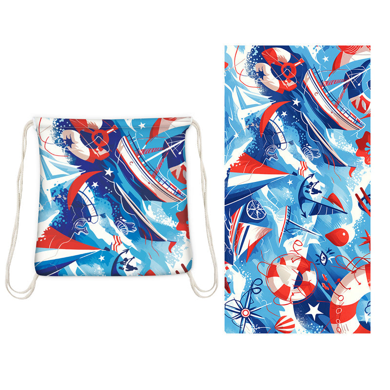🥳2026 HOT SALE 🥳60% OFF💞50K+ SOLD!🏖️2-in-1 Printed Beach Towel Backpack