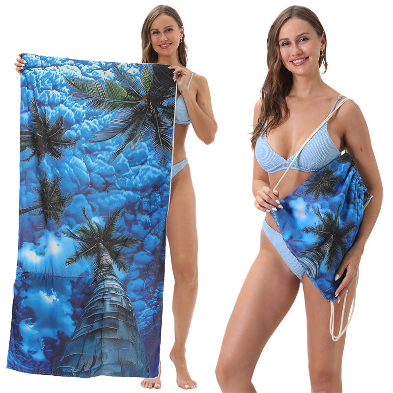 🥳2026 HOT SALE 🥳60% OFF💞50K+ SOLD!🏖️2-in-1 Printed Beach Towel Backpack