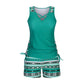 🏆SUMMER HOT SALE 50% OFF- Women's Tummy Control Tankini Set with Built-In Bra – Flattering Boho Swimwear with Shorts🔥