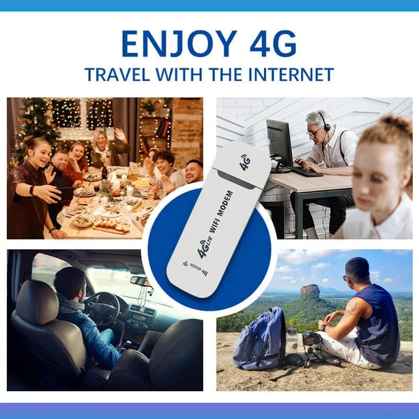 🔥Get 50% Off🔥Portable 4G LTE Wi-Fi router with SIM card slot – USB Wi-Fi hotspot for on the go & in the car, 150 Mbps downlink 📶🚗