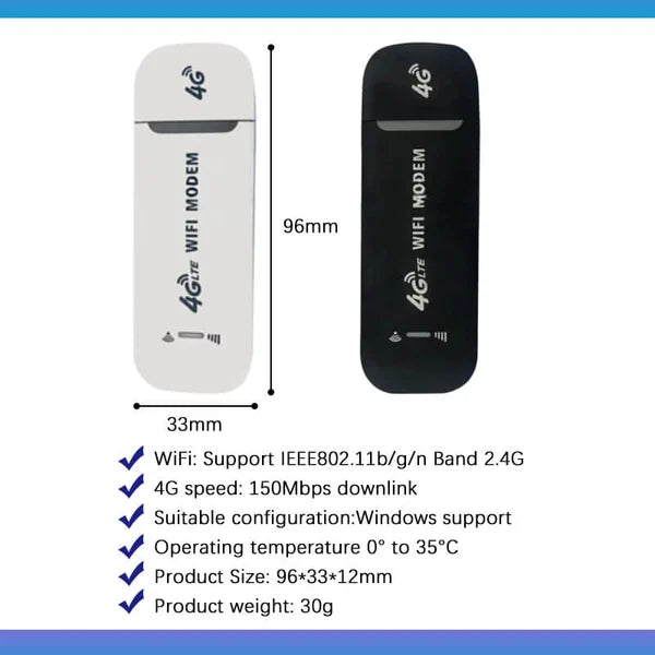 🔥Get 50% Off🔥Portable 4G LTE Wi-Fi router with SIM card slot – USB Wi-Fi hotspot for on the go & in the car, 150 Mbps downlink 📶🚗