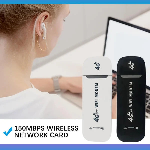 🔥Get 50% Off🔥Portable 4G LTE Wi-Fi router with SIM card slot – USB Wi-Fi hotspot for on the go & in the car, 150 Mbps downlink 📶🚗