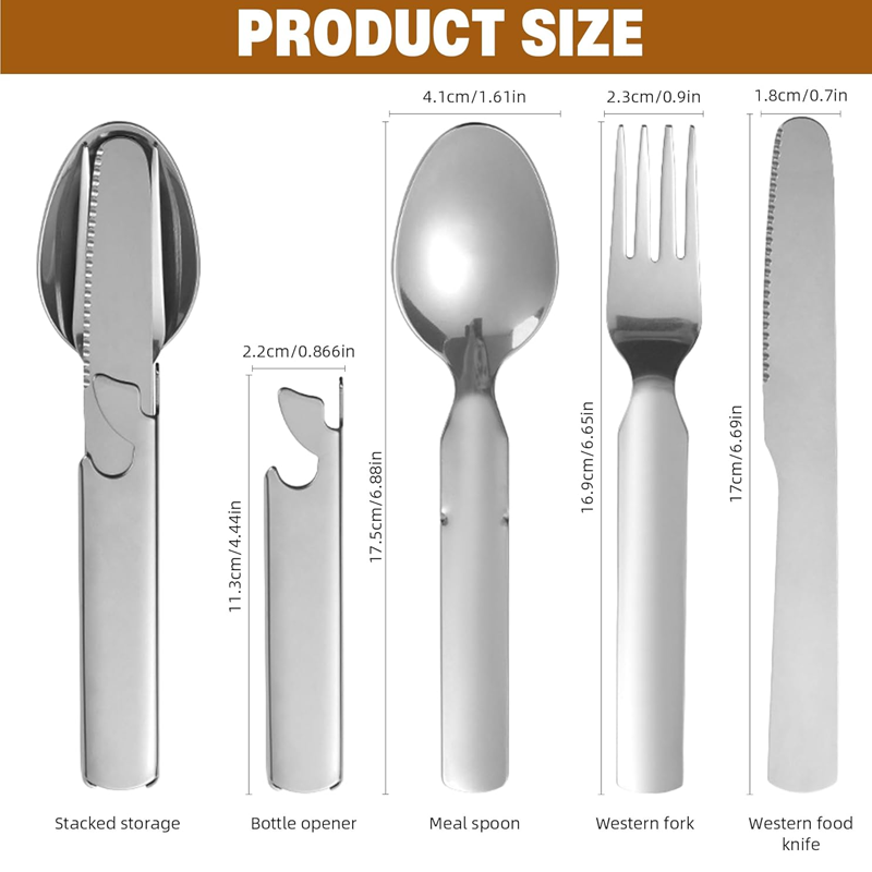🎉 Summer Bestsellers – 50% OFF✨ 4-in-1 Pure Titanium Portable Cutlery Set
