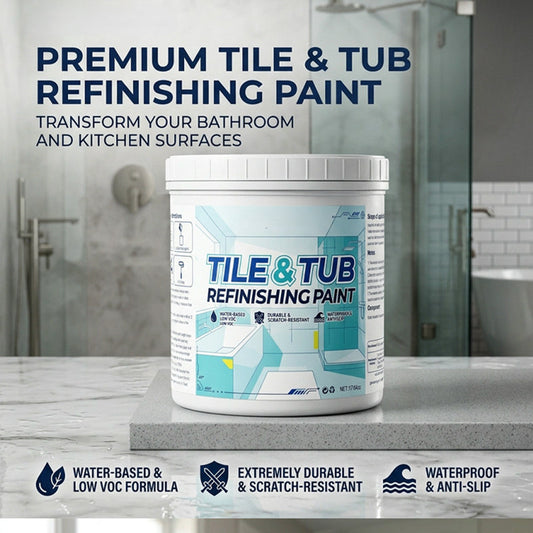 🥳2026 HOT SALE🥳💞50K+ SOLD!⚡ 50% OFF! Premium Tile & Tub Refinishing Paint Kit