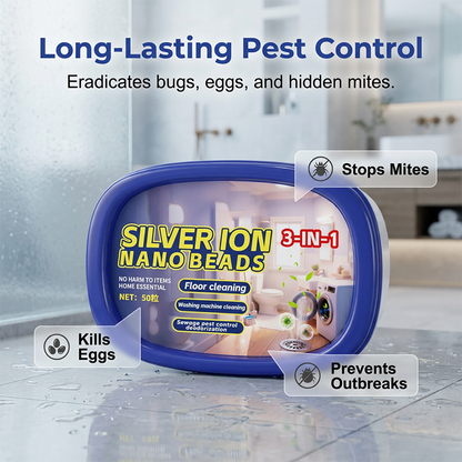 🥳2026 HOT SALE🥳💞50K+ SOLD!💧💨 50% OFF! All-in-One Cleaning & Pest Control Beads – Cleans floors, drains & machines. Repels insects. Fresh scent. Dissolves instantly. ✨💎