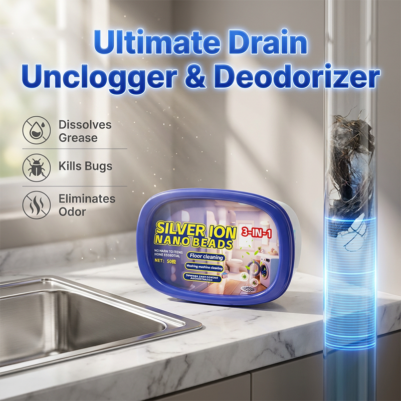🥳2026 HOT SALE🥳💞50K+ SOLD!💧💨 50% OFF! All-in-One Cleaning & Pest Control Beads – Cleans floors, drains & machines. Repels insects. Fresh scent. Dissolves instantly. ✨💎