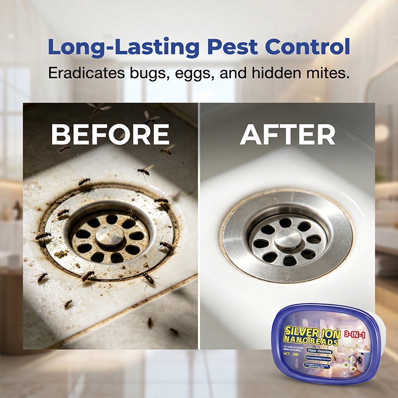 🥳2026 HOT SALE🥳💞50K+ SOLD!💧💨 50% OFF! All-in-One Cleaning & Pest Control Beads – Cleans floors, drains & machines. Repels insects. Fresh scent. Dissolves instantly. ✨💎