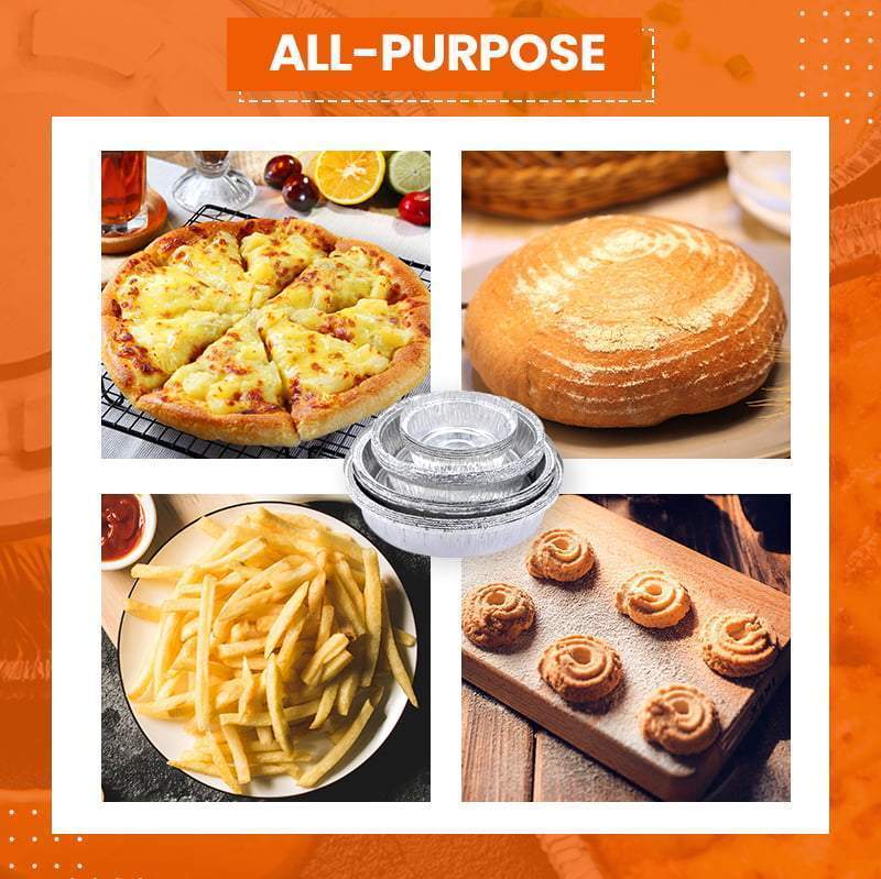 🎉50% OFF🍟Oil-Proof Aluminum Foil Tin Box, made of durable food-grade aluminum foil, safe, sanitary, and healthy.