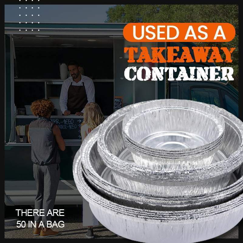 🎉50% OFF🍟Oil-Proof Aluminum Foil Tin Box, made of durable food-grade aluminum foil, safe, sanitary, and healthy.