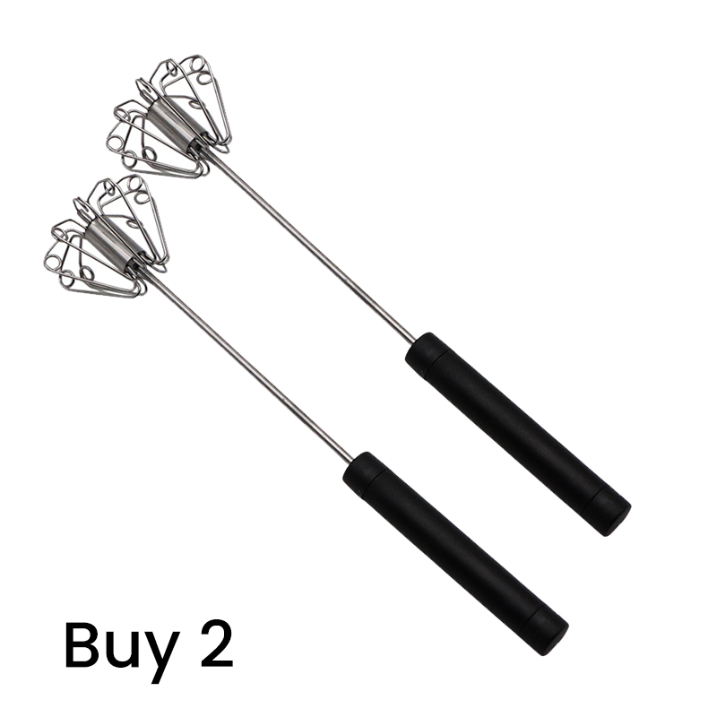 🔥50% OFF🔥Stainless Steel Semi-Automatic Hand Egg Beater🍳🥚No Electricity Effortless Whipping
