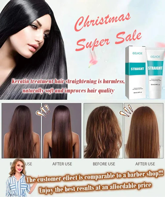✨49% OFF✨ Silk & Keratin Hair Straightening Cream🎉