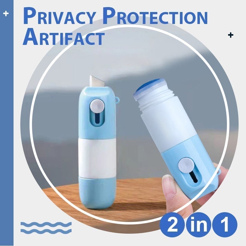 ⏳⏳49% off⏰2-in-1 No-Trace Privacy Fluid with Unboxing Knife📝Erase Private Data Anywhere! ✂️