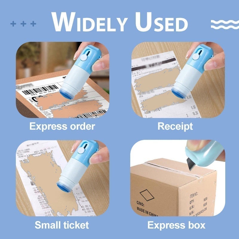 ⏳⏳49% off⏰2-in-1 No-Trace Privacy Fluid with Unboxing Knife📝Erase Private Data Anywhere! ✂️