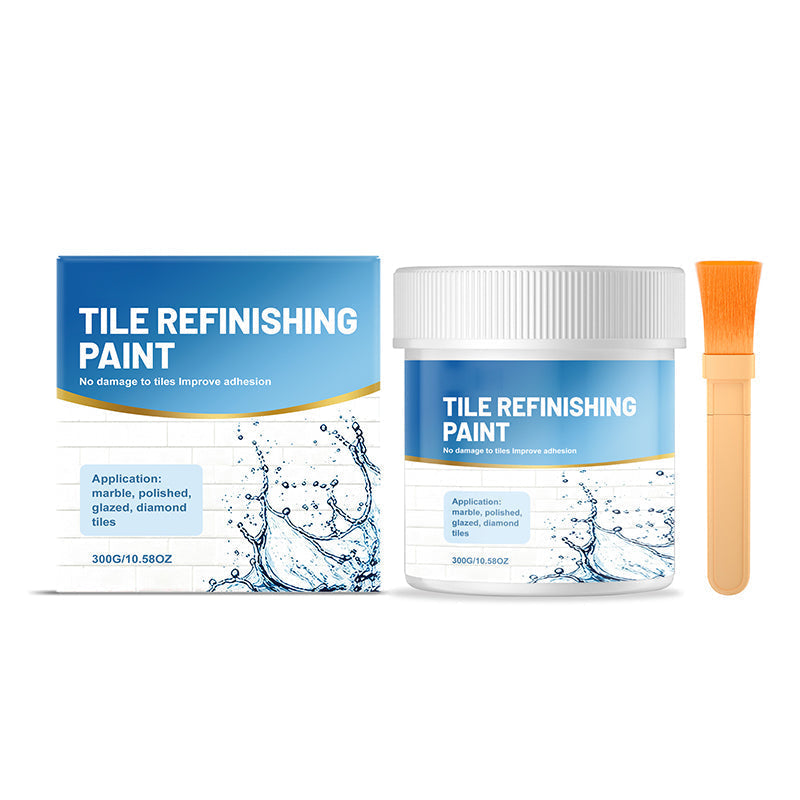 🥳2026 HOT SALE🥳💞50K+ SOLD! 🎨🛁 50% OFF! Tile Refinishing Paint with Brush – covers stains, waterproof & glossy. Refresh tiles, sinks & toilets without replacing! 🛡️The area covered is 15 square metres✅