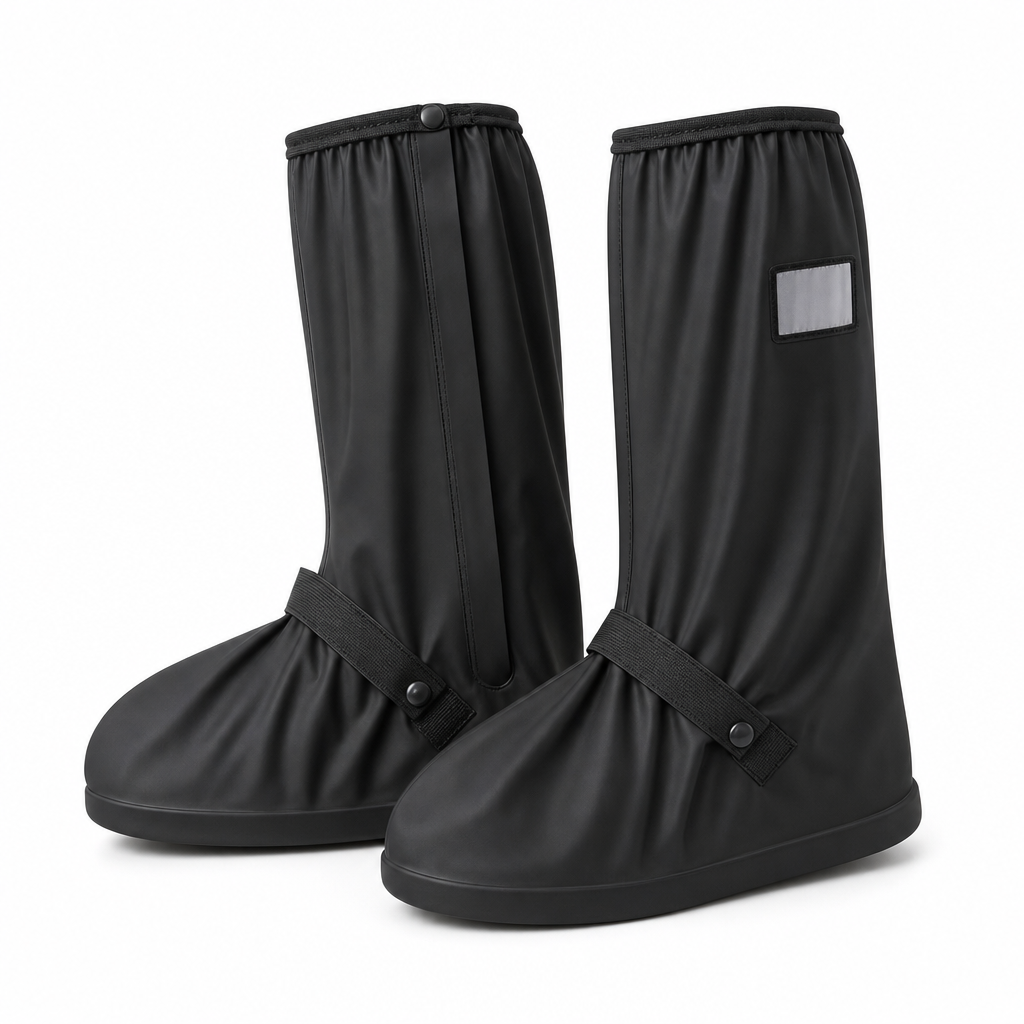 🌧️ 50% OFF NOW! ✨ Waterproof High-Top Rain Shoe Covers 🛡️ 42cm Tall Splash Guard 🚦 Anti-Slip Tire Tread 💡 Reflective Strip 🚲 Seamless Heat Bonding for Commuting, Cycling & Outdoor Use